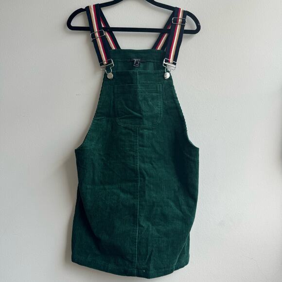 Forever 21 Forrest Green Jumper Overall Dress - Small - Picture 1 of 4